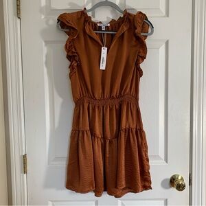Steve Madden Cinnamon Ruffle Mini Dress